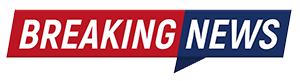 Red and Blue Breaking News graphic